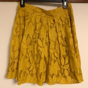 Yellow Lace Skirt